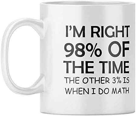 YuBingo I'm Right Personalized Ceramic Coffee Mug - White, 320ml