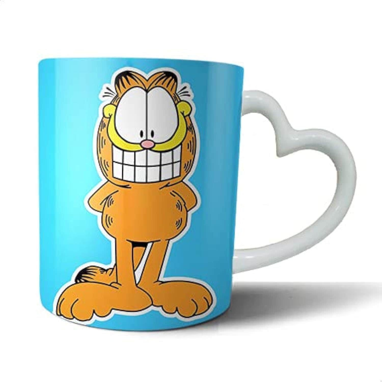 Bit Hosny Ceramic Heart Hand Mug - Multi Color - Dishwasher Safe