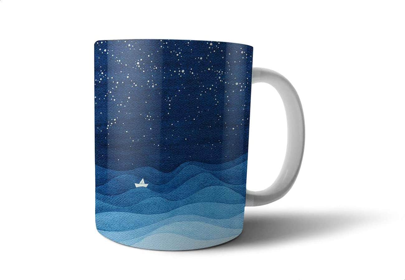 Fast-Print Ceramic Coffee Mug - Multi Color, Microwave & Dishwasher Safe