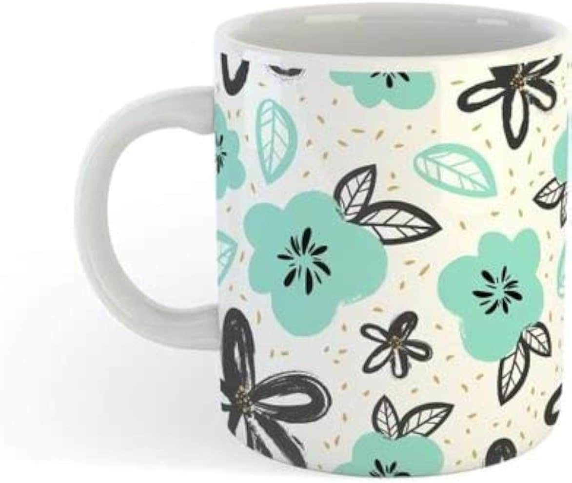 Porcelain Mug with Custom Printing - Letters Theme