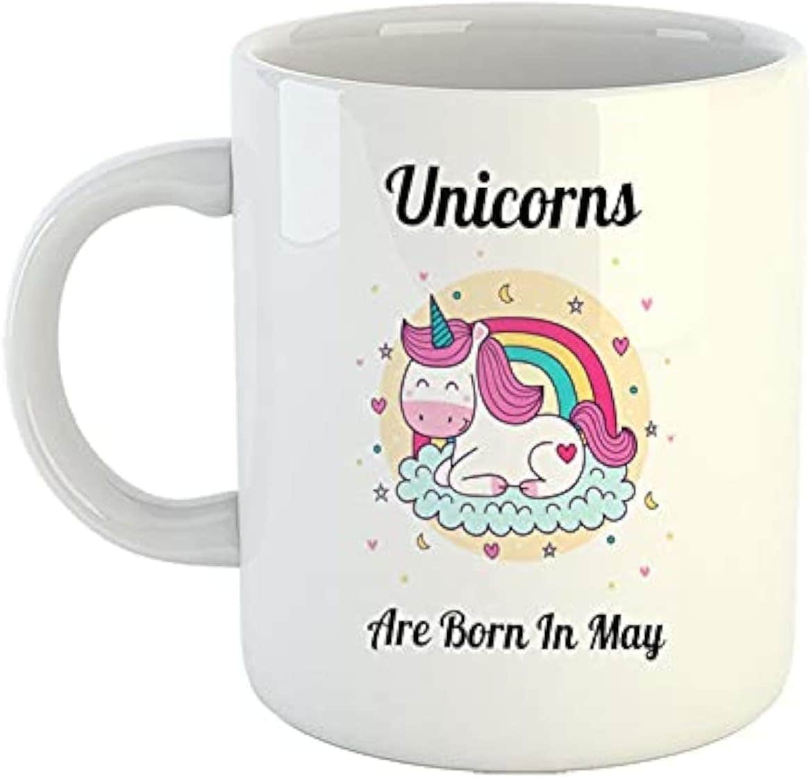 iKraft Unicorn Printed Coffee Mug - White, 11oz Ceramic Mug