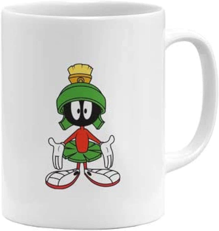 RYN Ceramic Marvin Martian Printed Coffee Mug - Multicolor 11oz