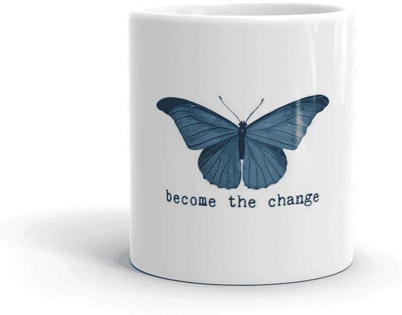 Modern Ceramic Printed Mug - Multicolor, Microwave Safe