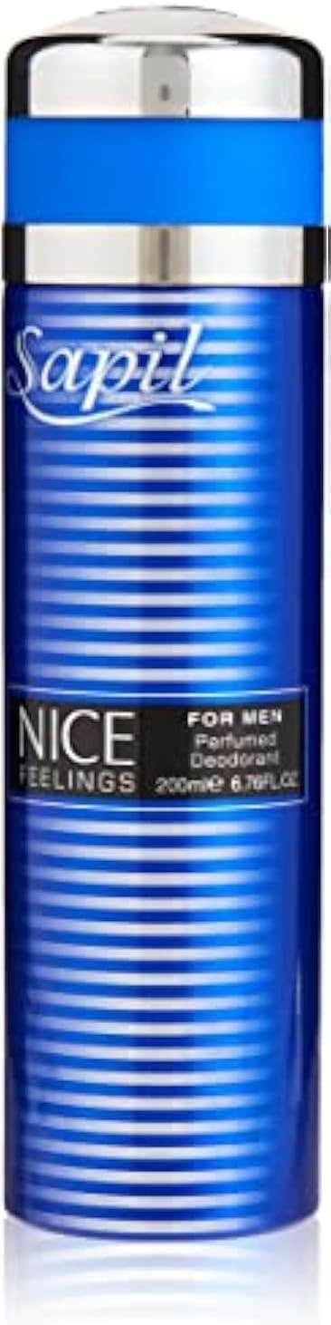 Sapil Men's Deodorant - Fresh Jasmine Scent, 200ml