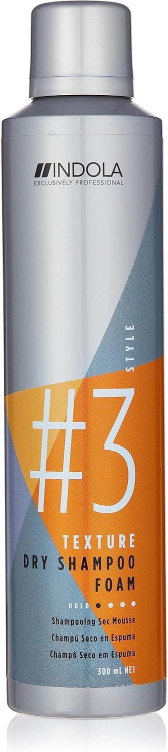 Indola Moisturizing Dry Shampoo Foam for Dry & Damaged Hair - 300 ml