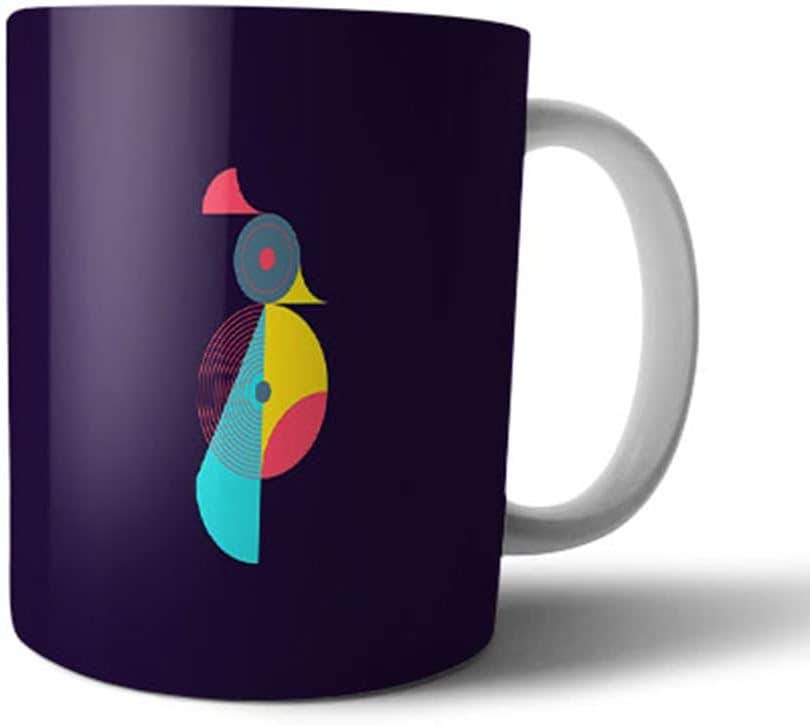 Ceramic Printed Mug - 350ml - Multicolor - Dishwasher & Microwave Safe