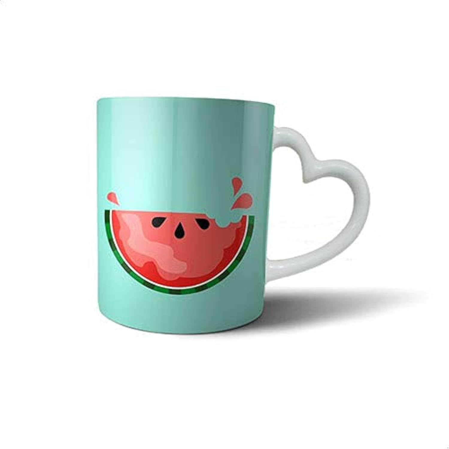 Bit Hosny Ceramic Heart Hand Mug - Multi Color - Dishwasher Safe