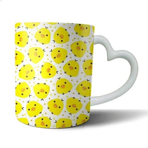 Bit Hosny Ceramic Heart Hand Mug - Multi Color - Dishwasher & Microwave Safe