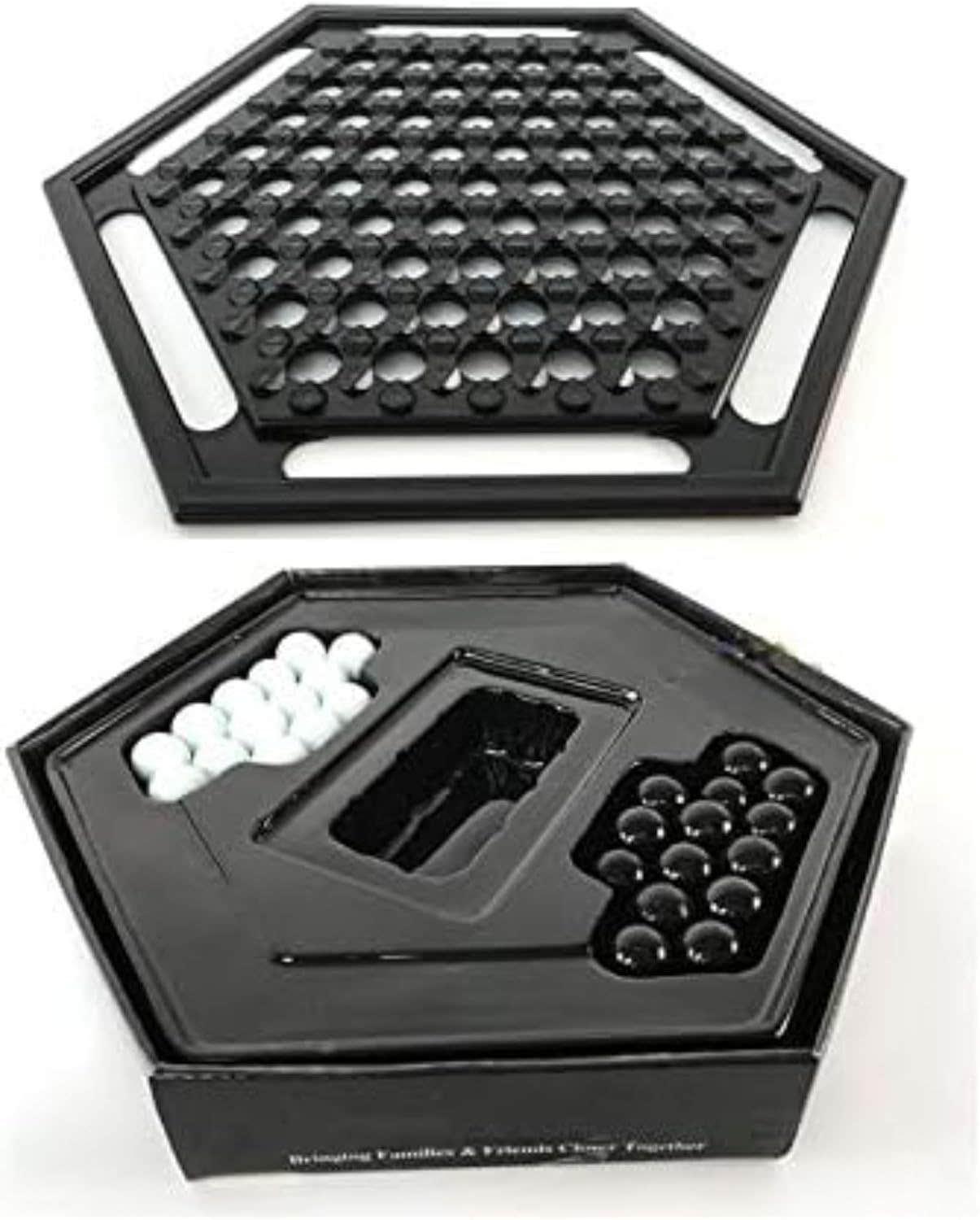 Shiftqaz Chess Set Abalone Table Game | Resin Material | Black | 10in