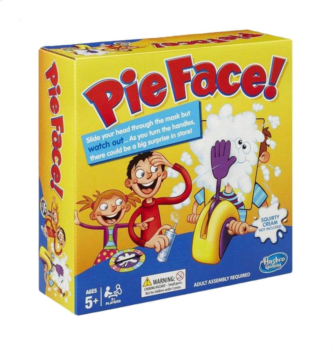 Hasbro Pie Face Game for Kids - Red, Ages 5+, Board Game