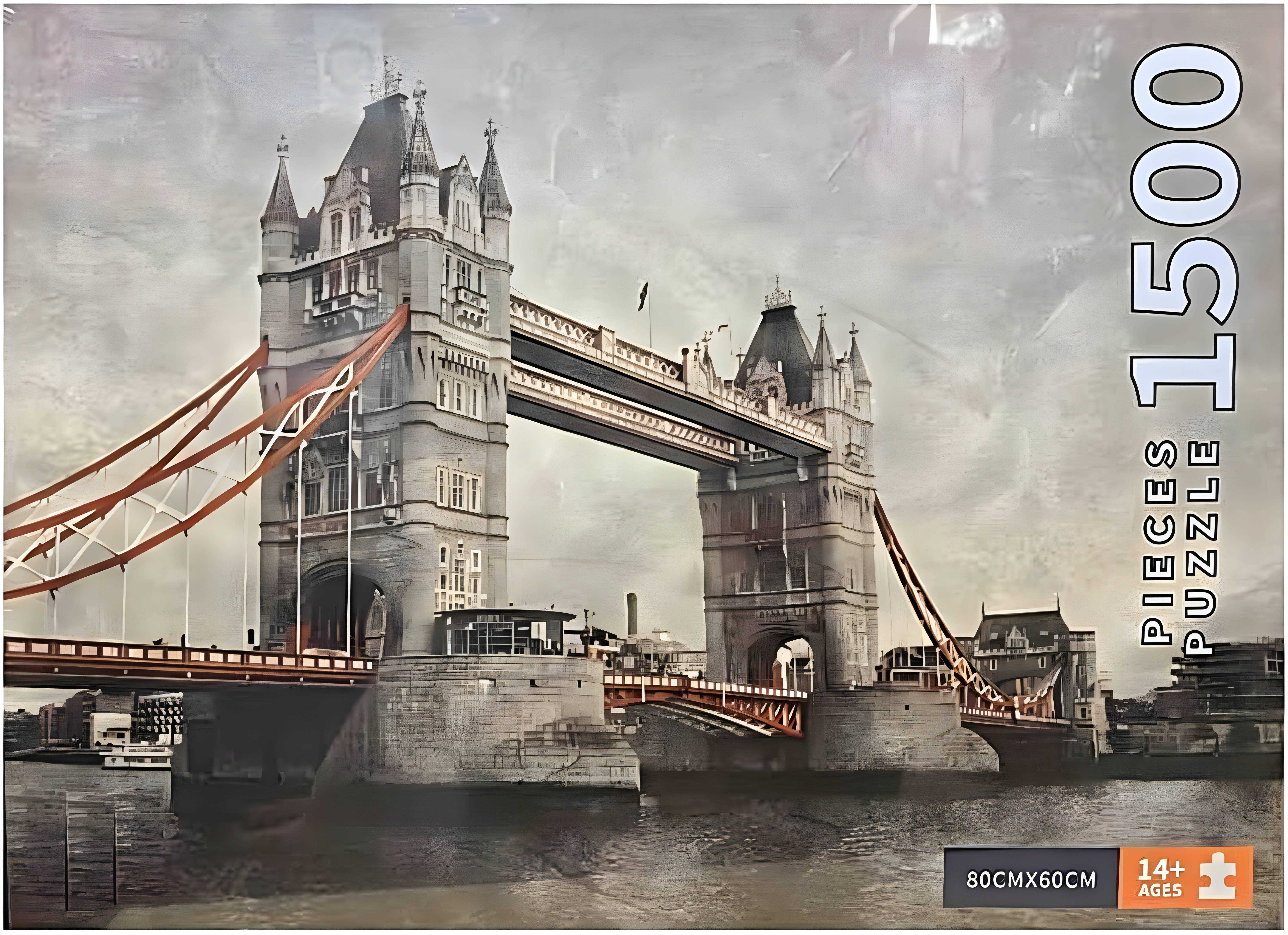 London Bridge Jigsaw Puzzle Set - 1500 Pieces, High Quality, 60x80 cm - Adults Home Decor