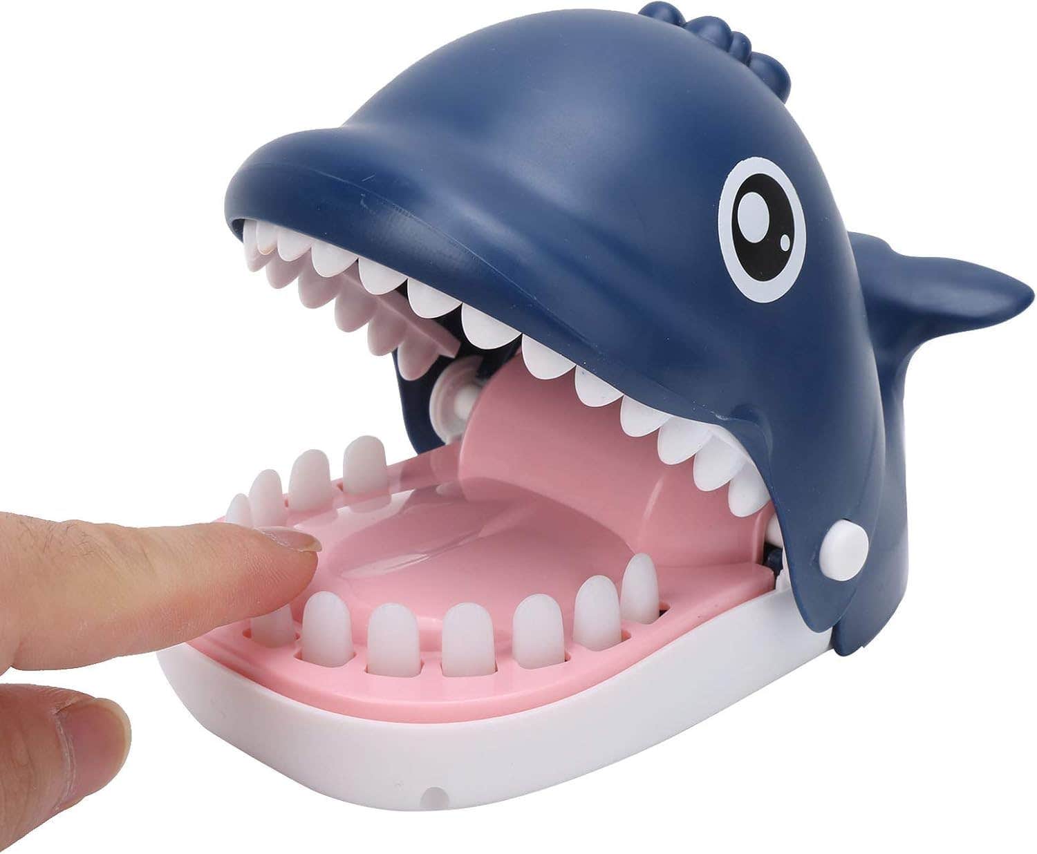 Whale Bite Shape Interactive Toy for Kids - Blue - High Quality - Fun Dental Challenge