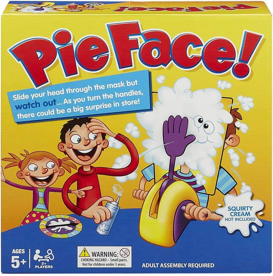 Pie Face Exciting Family Game with Whipped Cream & Spinner