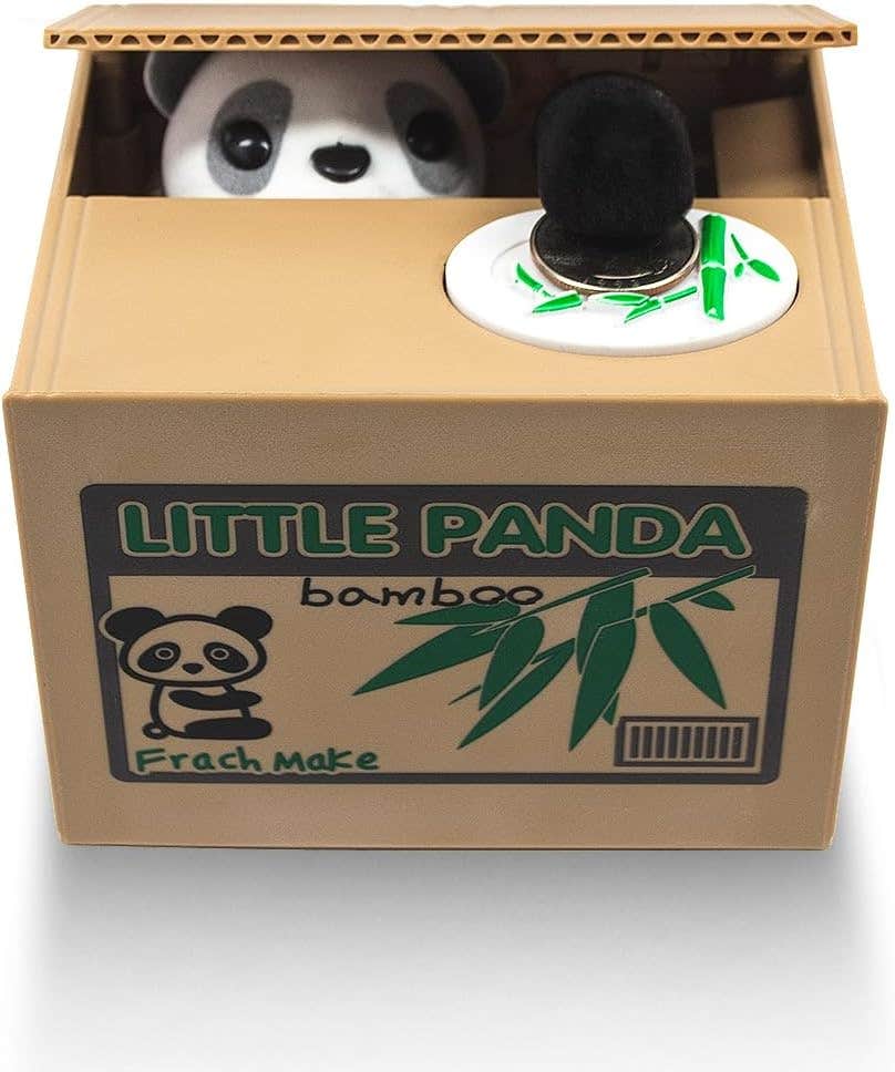 Matney Stealing Coin Panda Box - Mechanical Piggy Bank for Kids