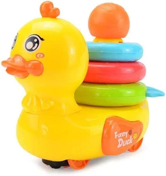 Rotating Duck Toy with Lights and Music - Kids' Sensory Play Toy