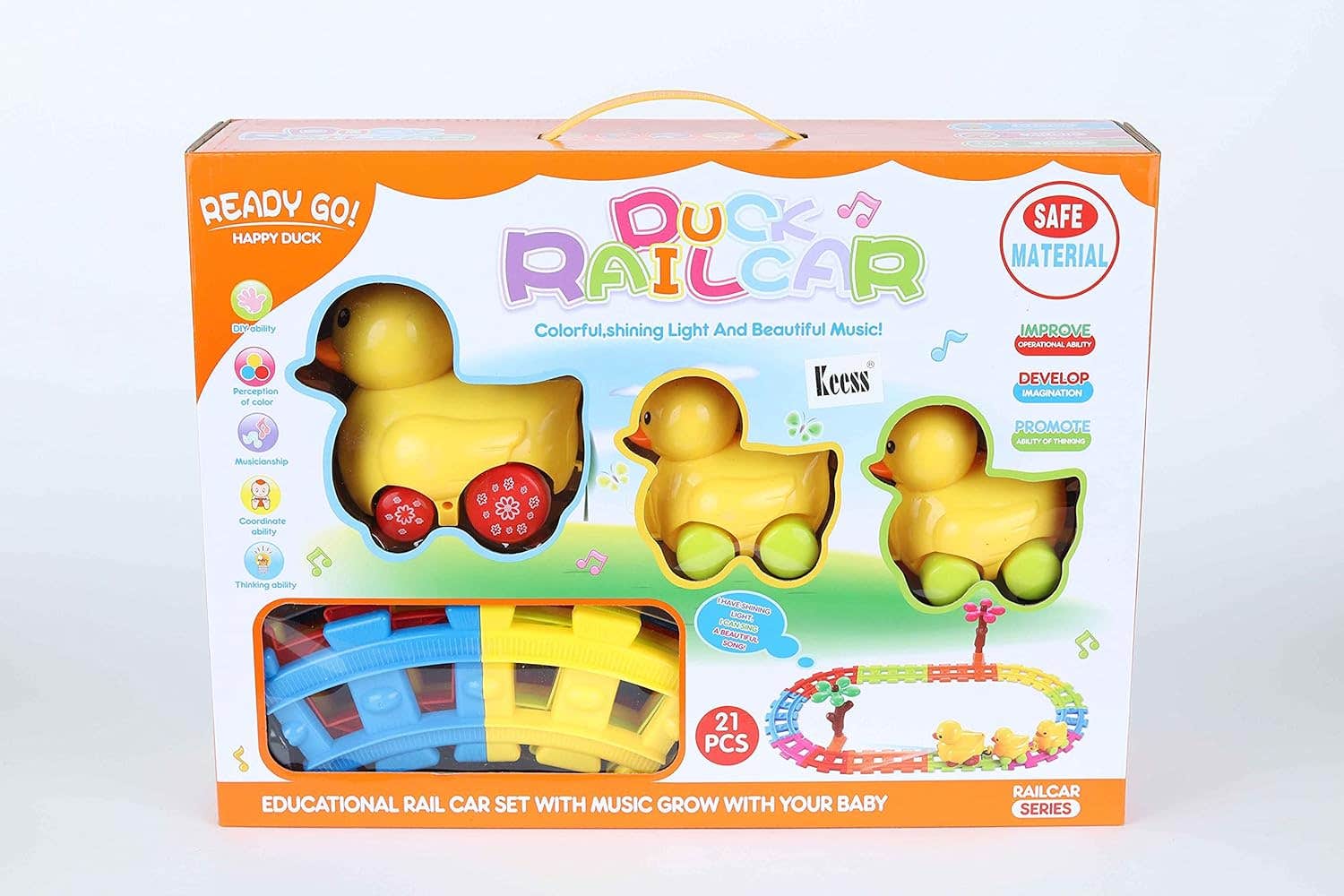 Generic Duck Train 21p Toy Vehicle Set for Kids