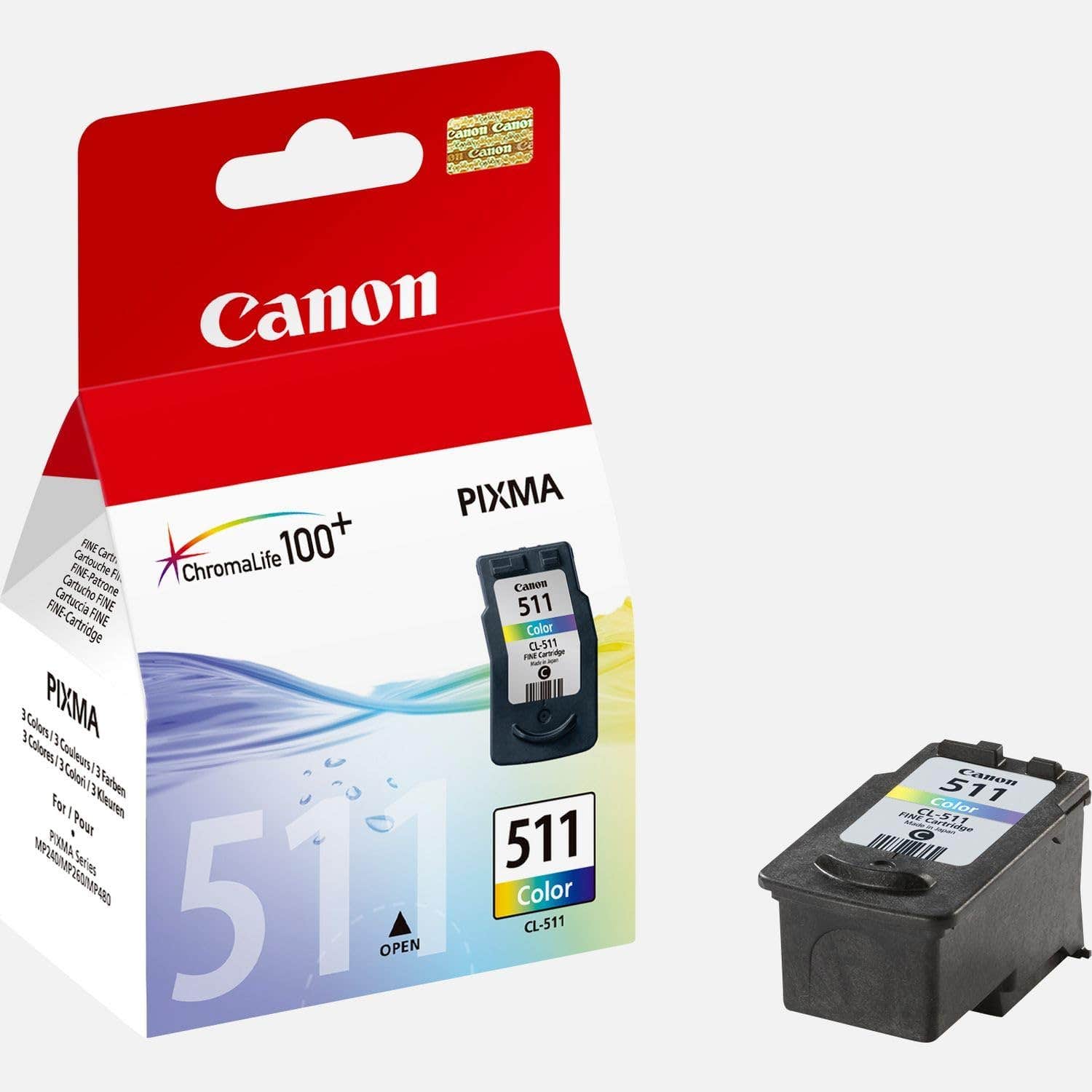 Canon CL-511 Tri-Color Ink Cartridge for Canon Printers