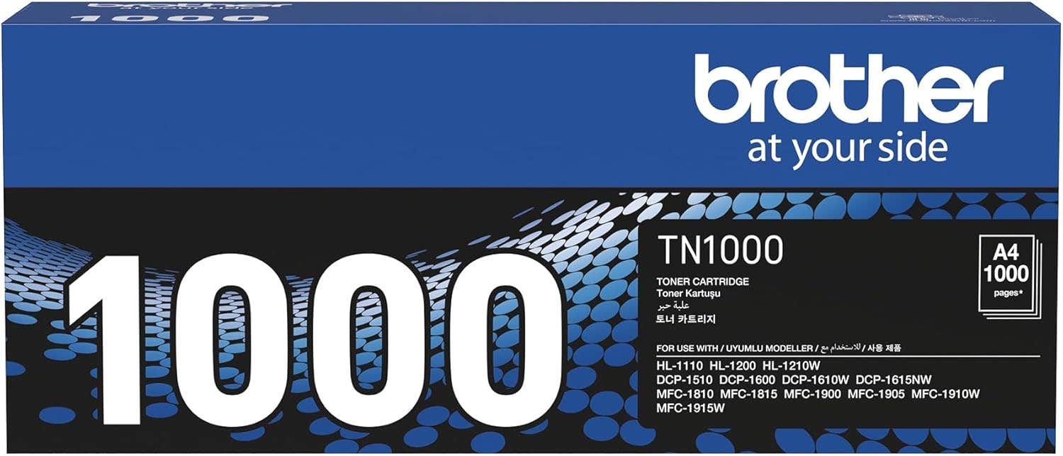 "Brother TN1000 Black Laser Toner Cartridge - High-Quality, ISO Certified, 440g"