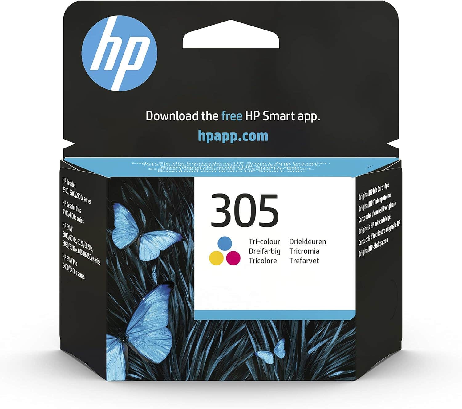 "HP 305 Tri-Colour Ink Cartridge - Multi Color, Compatible with Printers, New & In Stock"