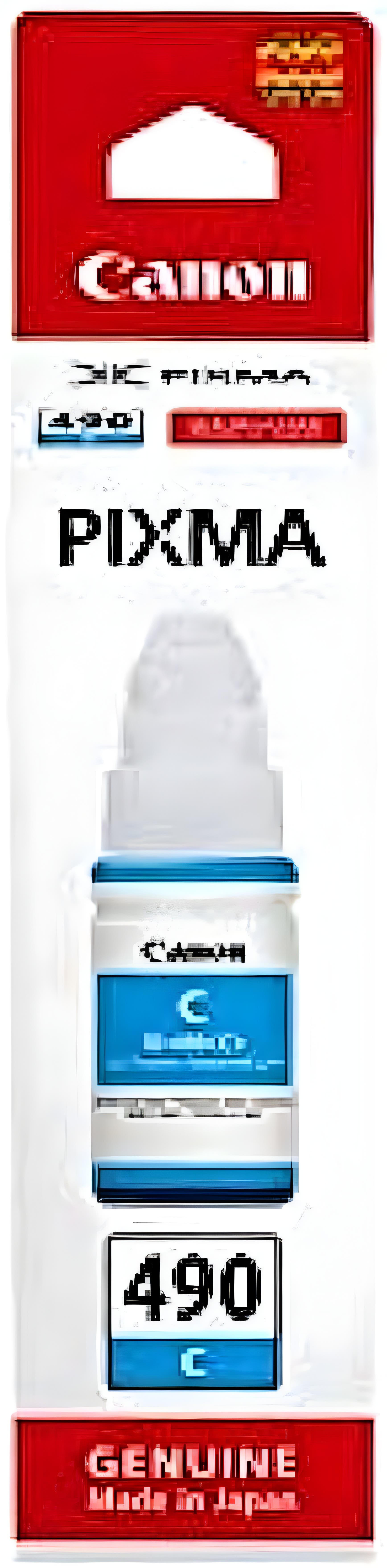 "Canon 490 Cyan Ink Tank Cartridge - Genuine Printer Accessory"