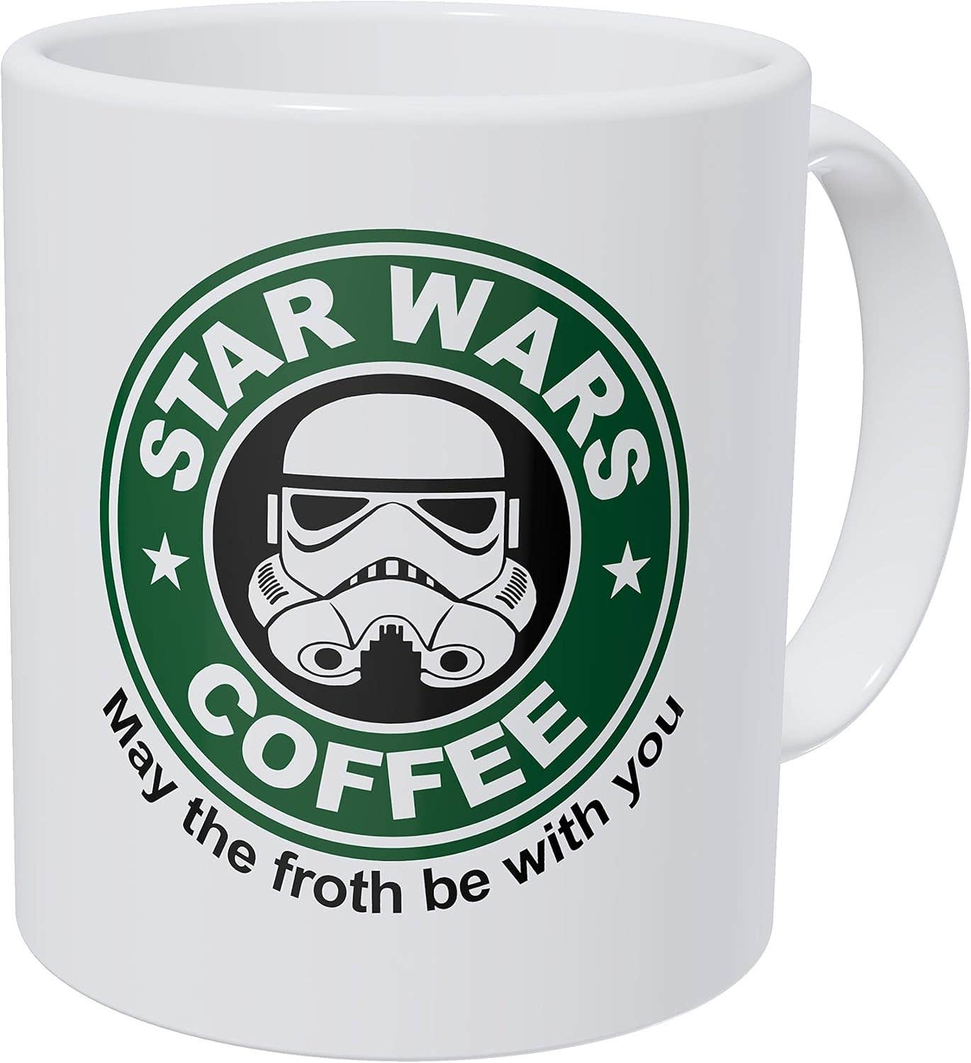 Wampumtuk Star Wars May The Froth Be With You Ceramic Coffee Mug, 11 oz