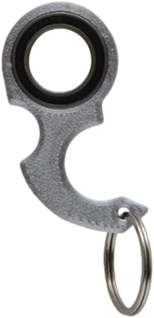 keychain Ninja Swivel keychains,(Metal spinner finger- Plastic 3D Body) keychain tips to relax portable car or bike swivel keychains for boys, men and women Shape 1 Silver