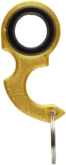 keychain Ninja Swivel keychains,(Metal spinner finger- Plastic 3D Body) keychain tips to relax portable car or bike swivel keychains for boys, men and women Shape 1 Gold