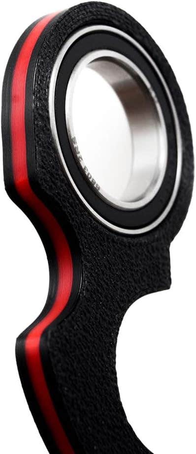 keychain Ninja Swivel keychains,(Metal spinner finger- Plastic 3D Body) keychain tips to relax portable car or bike swivel keychains for boys, men and women Shape 1 Mix Red&Black