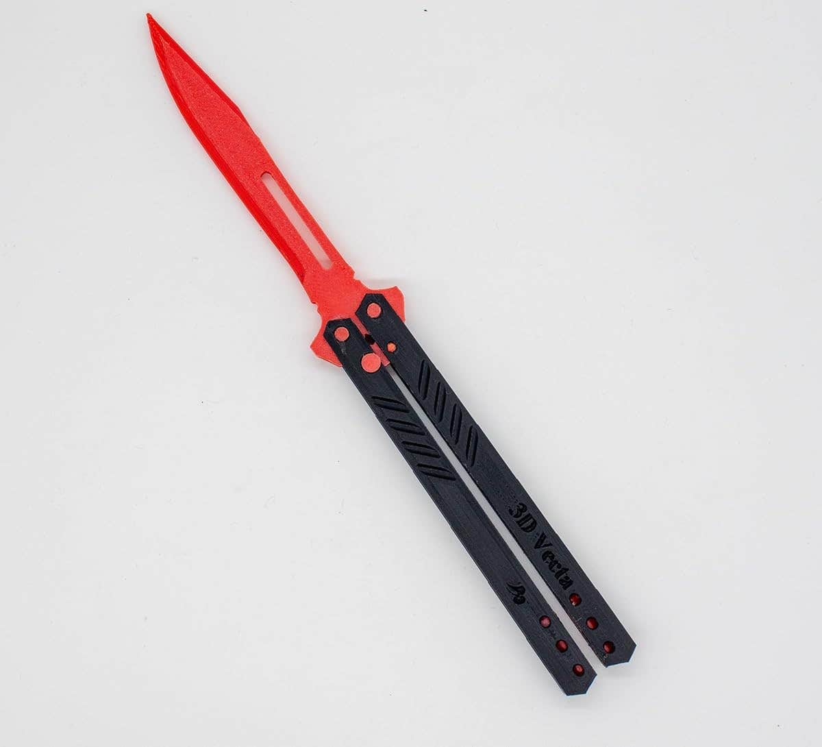 Black butterfly Plastic Knife