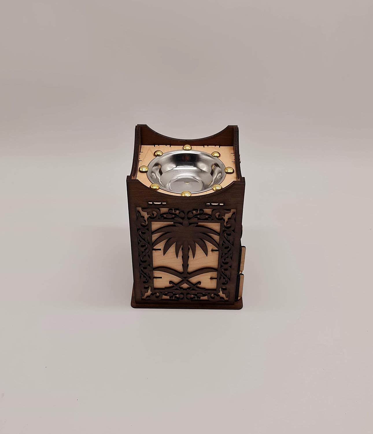 Wood Incense Burner for Home Fumigation with a Drawer