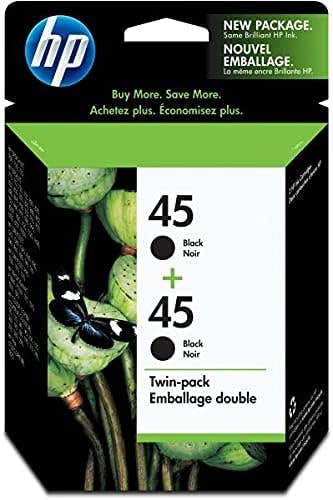 HP 45 Black Inkjet Print Cartridge 2-Pack - C6650FN#140