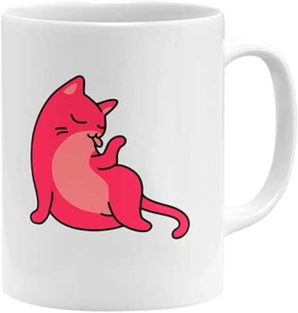 Witty Kitty Cat Ceramic Coffee Mug - 320ml Capacity