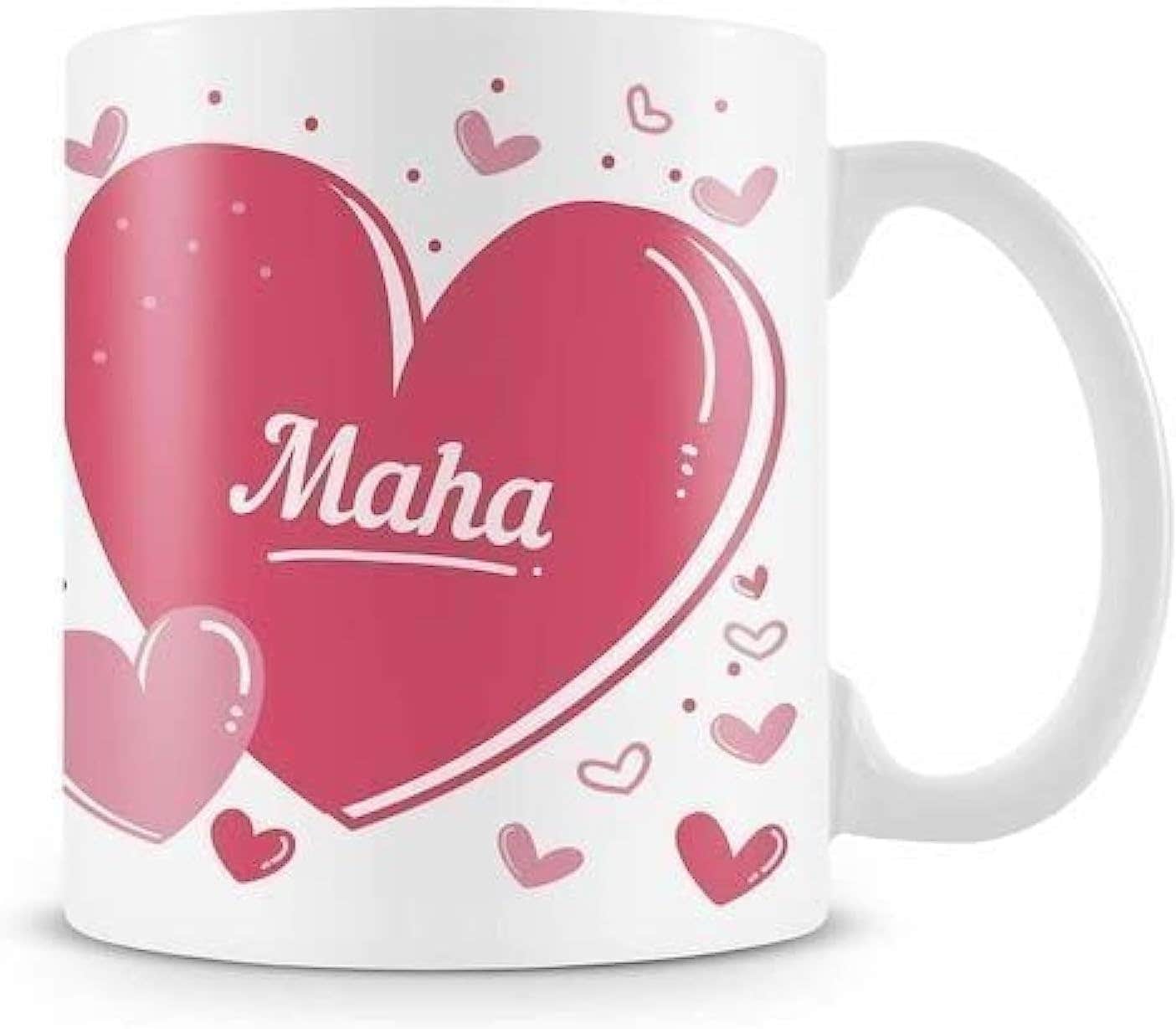 Valentine's Day Porcelain Mug - Red, Refrigerator Safe