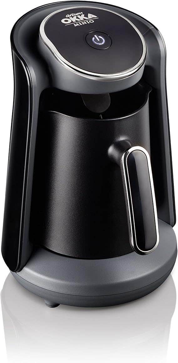 Arzum Okka Minio Turkish Coffee Machine - Black/Chrome, 4 Cups, Programmable