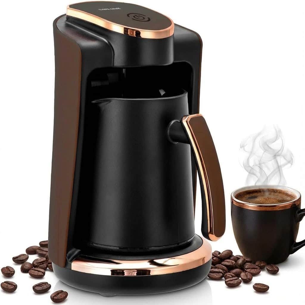 SOKANY SK-09048 Electric Turkish Coffee Maker, Double-Sided Coffee Pot, 250ml Capacity