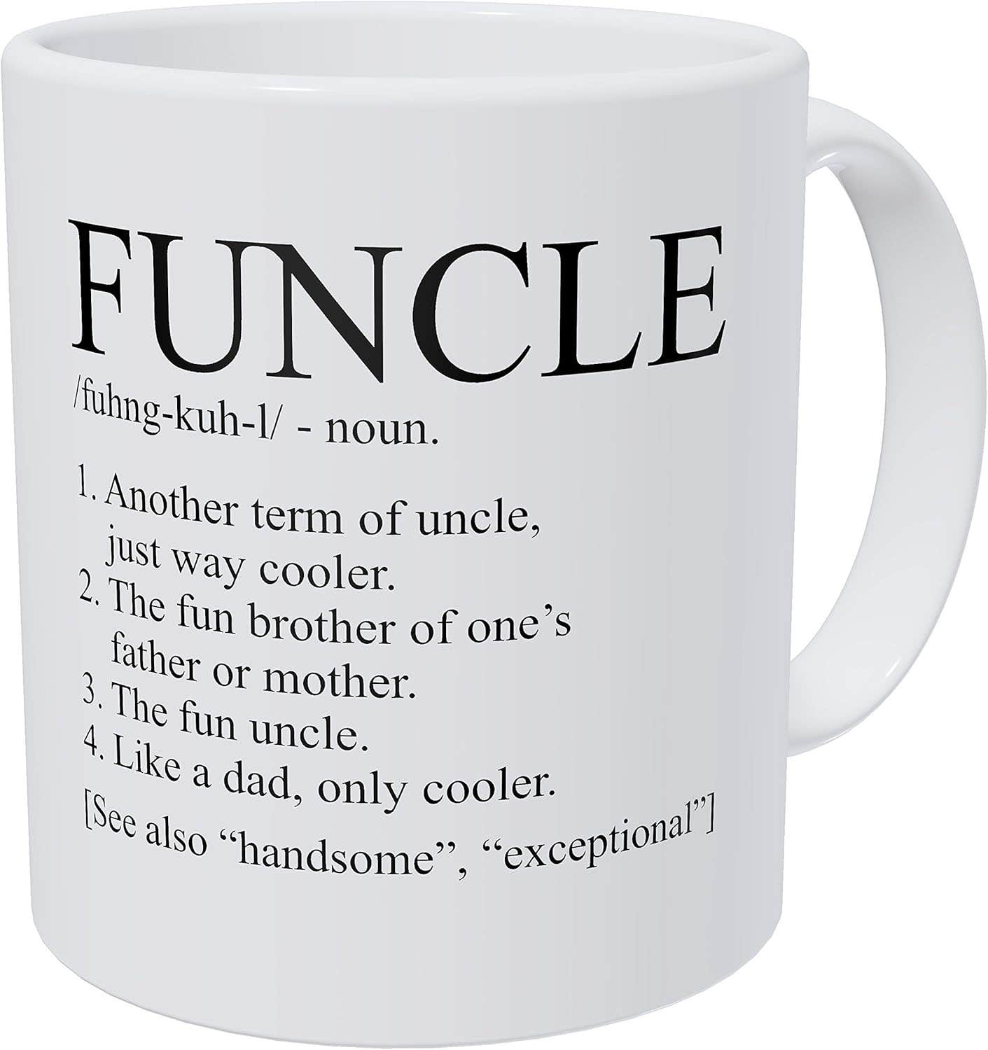 Wampumtuk Uncle Like A Dad Funny Coffee Mug, 11oz Ceramic