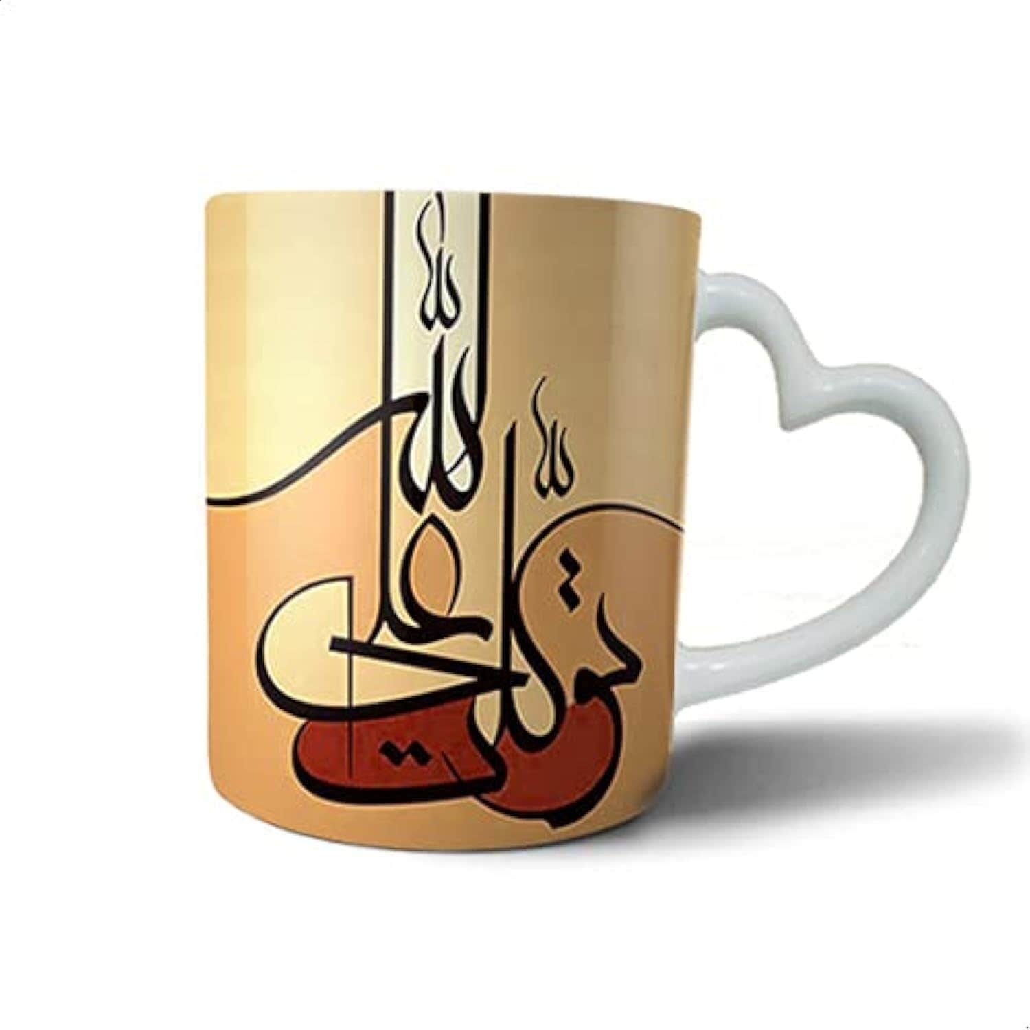 Mug Ceramic. heart hand , Multi color , 2724768529280