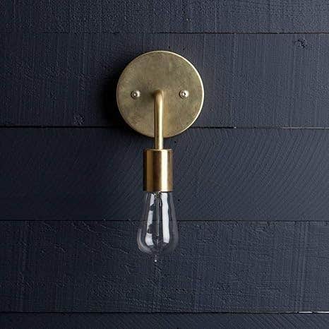 Modern Gold Wall Sconce Light Fixture | Industrial Minimalist Design | Metal | Generic | In Stock