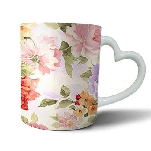 Mug Ceramic .heart hand , Multi color , 2724768516389