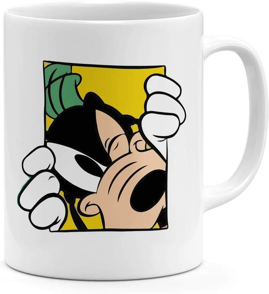 Loud Universe Goofy Yellow Design 11oz Coffee Mug Goofy Dog 11oz Ceramic Novelty Mug