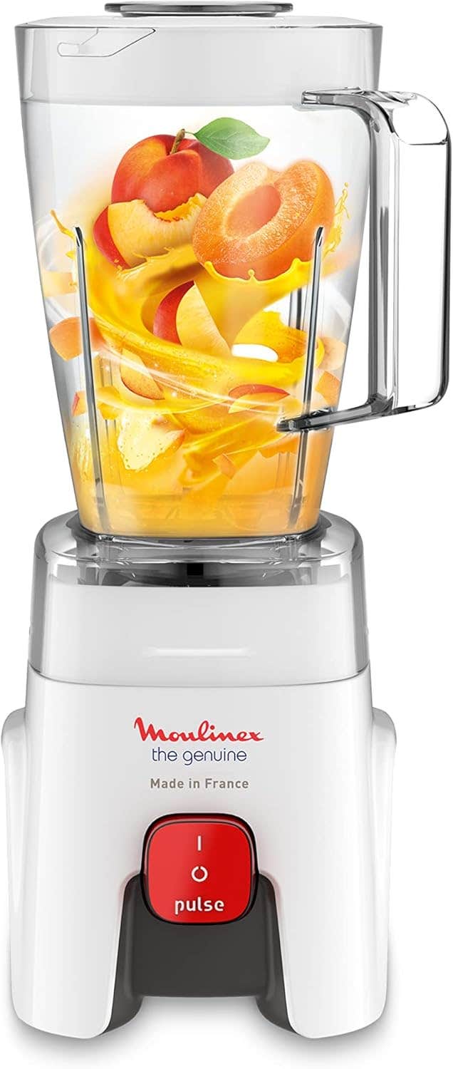 Moulinex genuine blender with grinder and grater, 1.75 liter, 500 watt, white - lm242b25