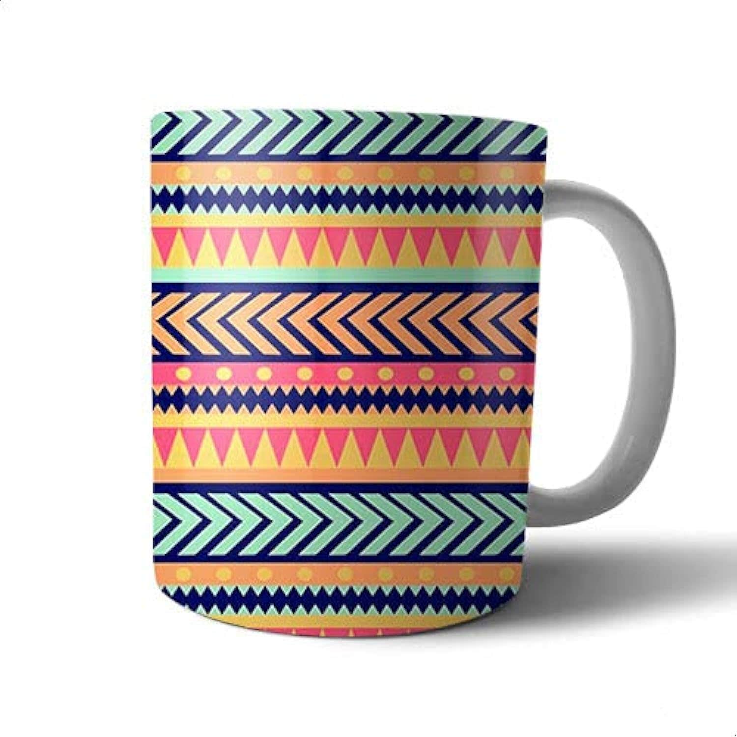 Bit Hosny Ceramic Mug - Multicolor, Lightweight - Modern Floral Design