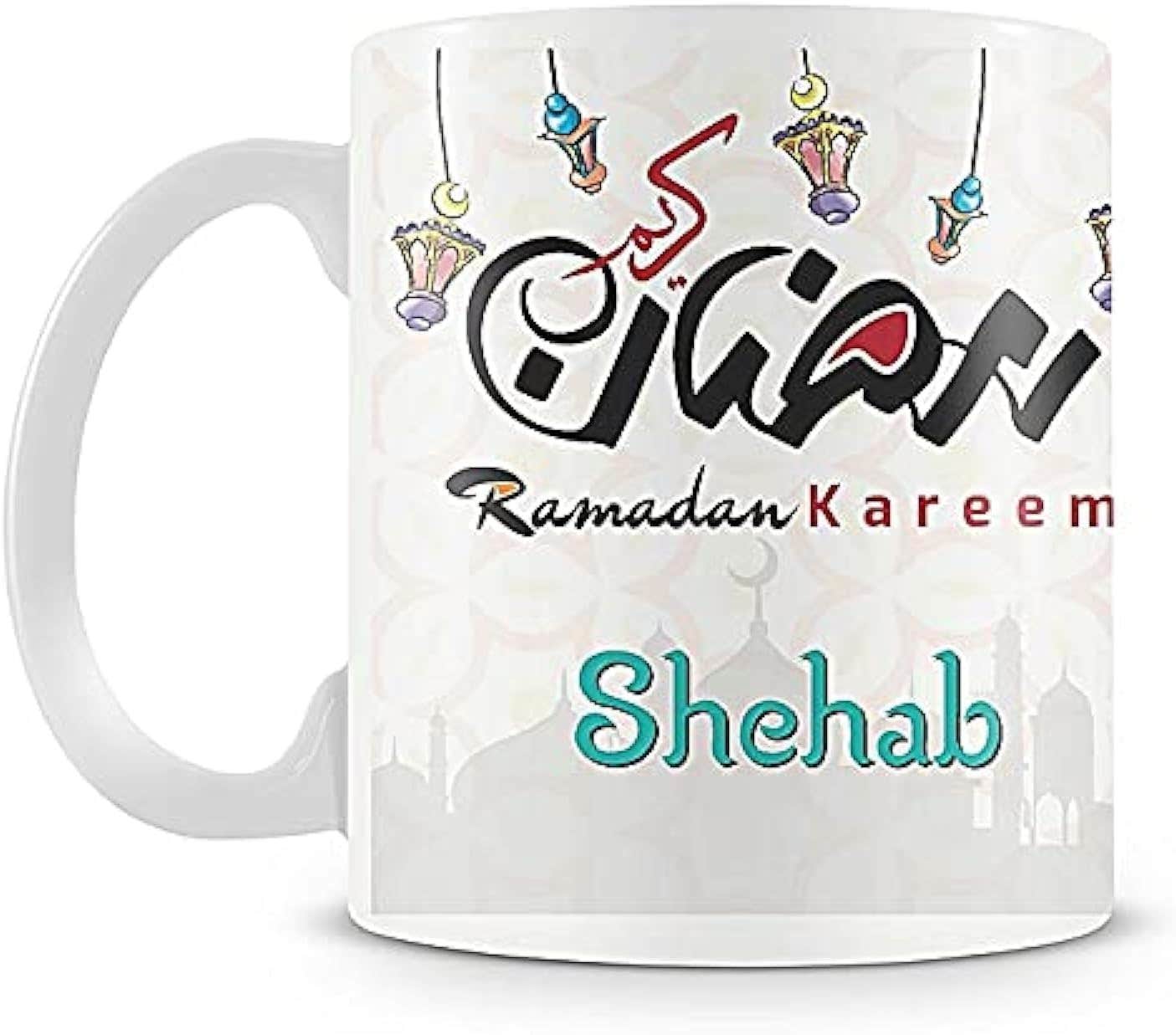 PrintHouse Ramadan Printhouse Printed Ceramic Mug - White, Microwave Safe