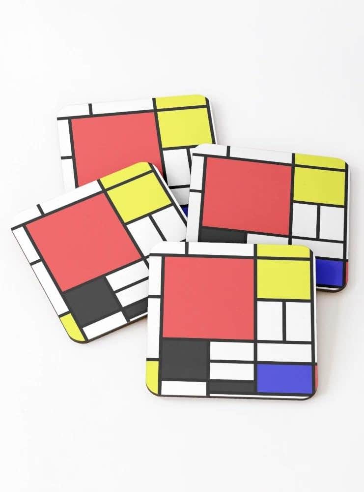 Mondrian Coasters (Set of 4)