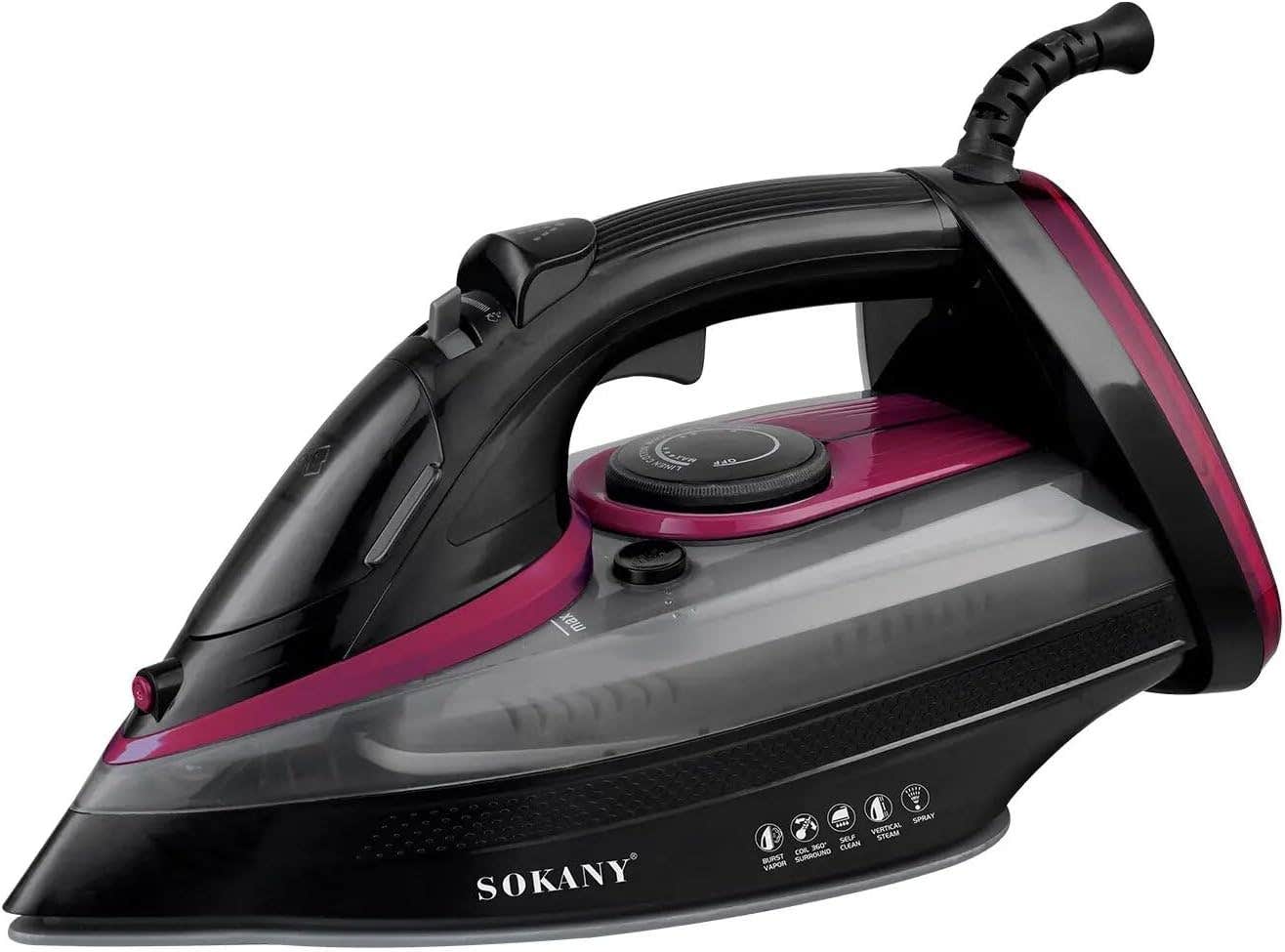 Electric Clothes Steamer, 2400 Watts, 450 ml, Model SK-11012, Various Colors.