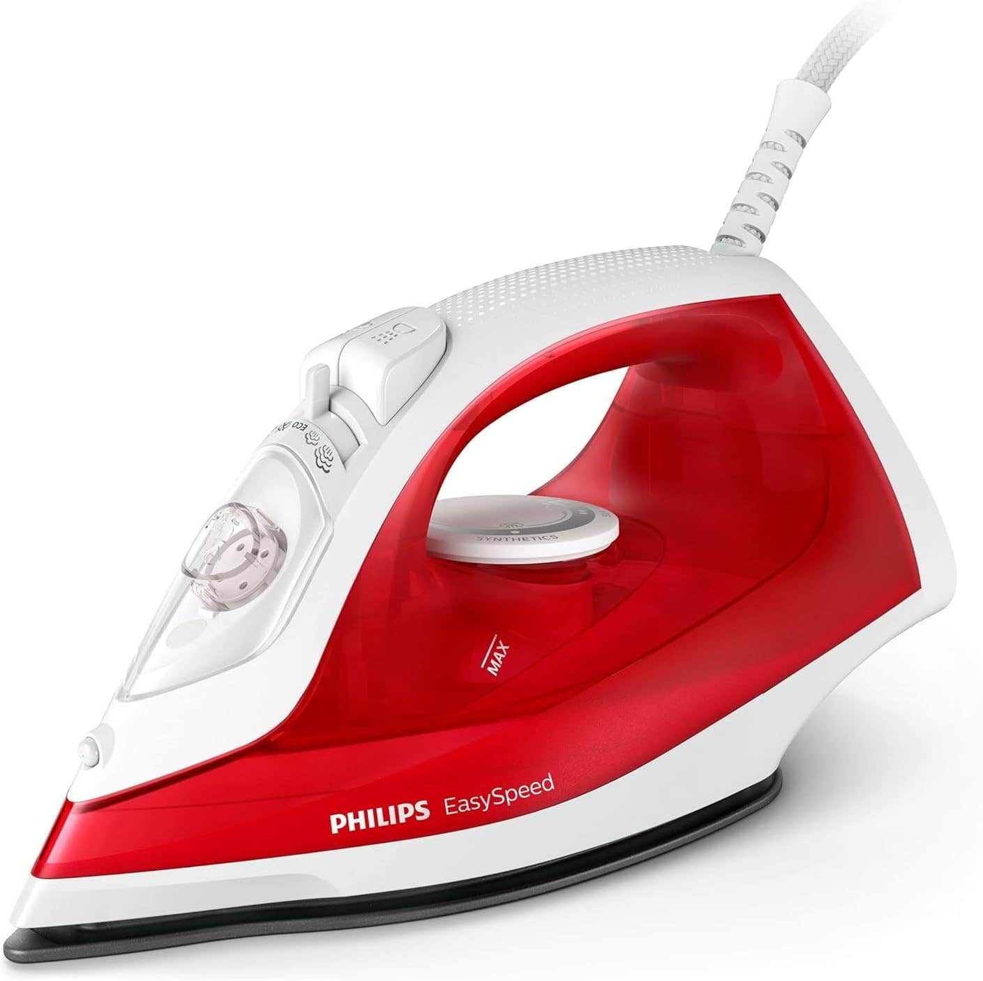 Philips Steam Iron - Continuous Steam Flow of 25 Grams per minute and 90 g/min with the boost for thin/light fabrics - 2000W - 220ml - 50/60Hz - EasySpeed GC1742/46- International warranty