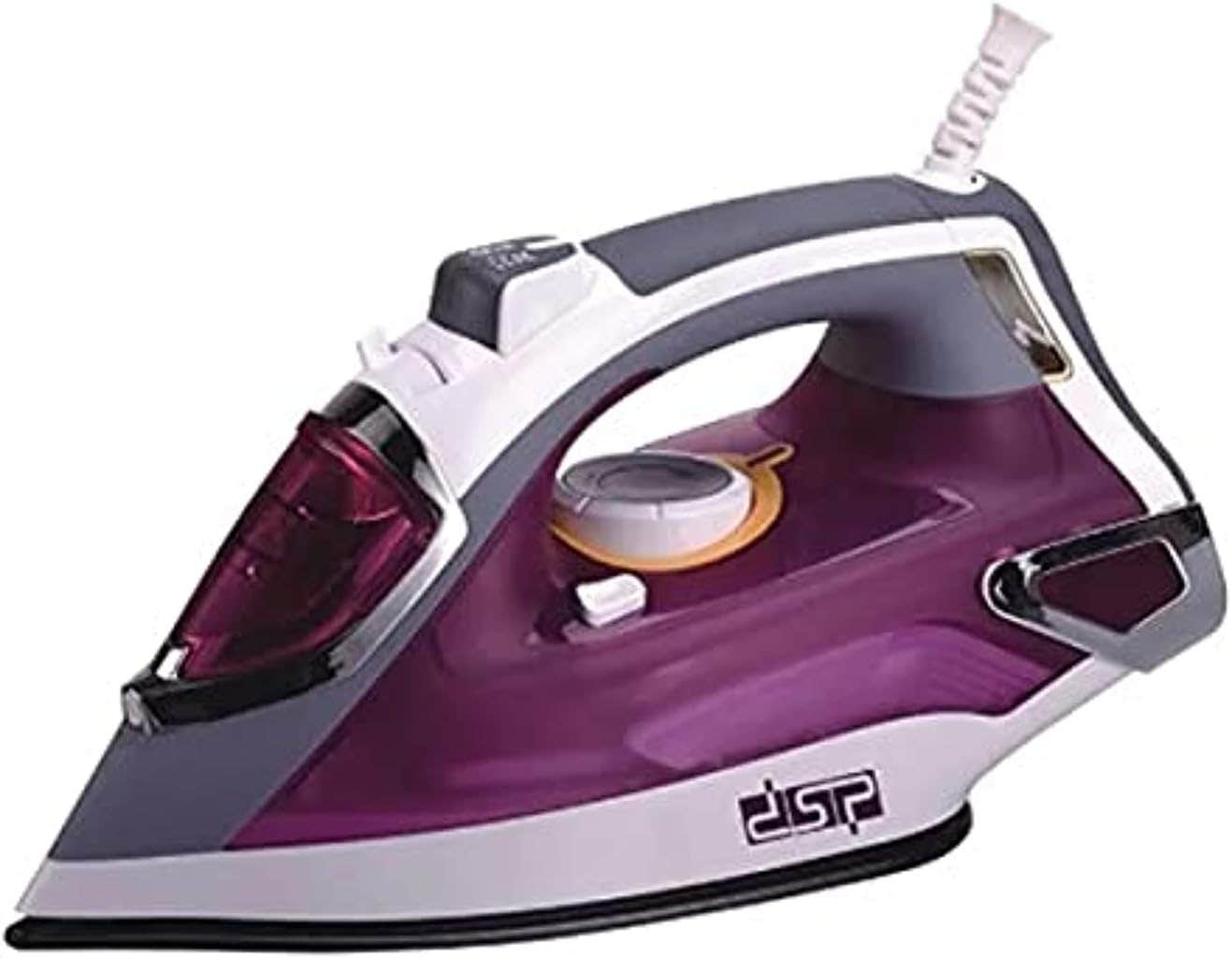 DSP Steam iron KD1032 2000w with ceramic soleplate Sealf-cleaning purple