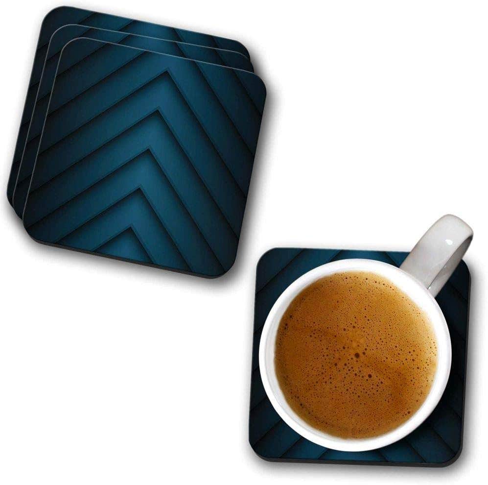 YuBingo Going Up Pattern Designer Printed Coasters (MDF Wooden, Set of 6, 9.5x9.5 Cm, Square)