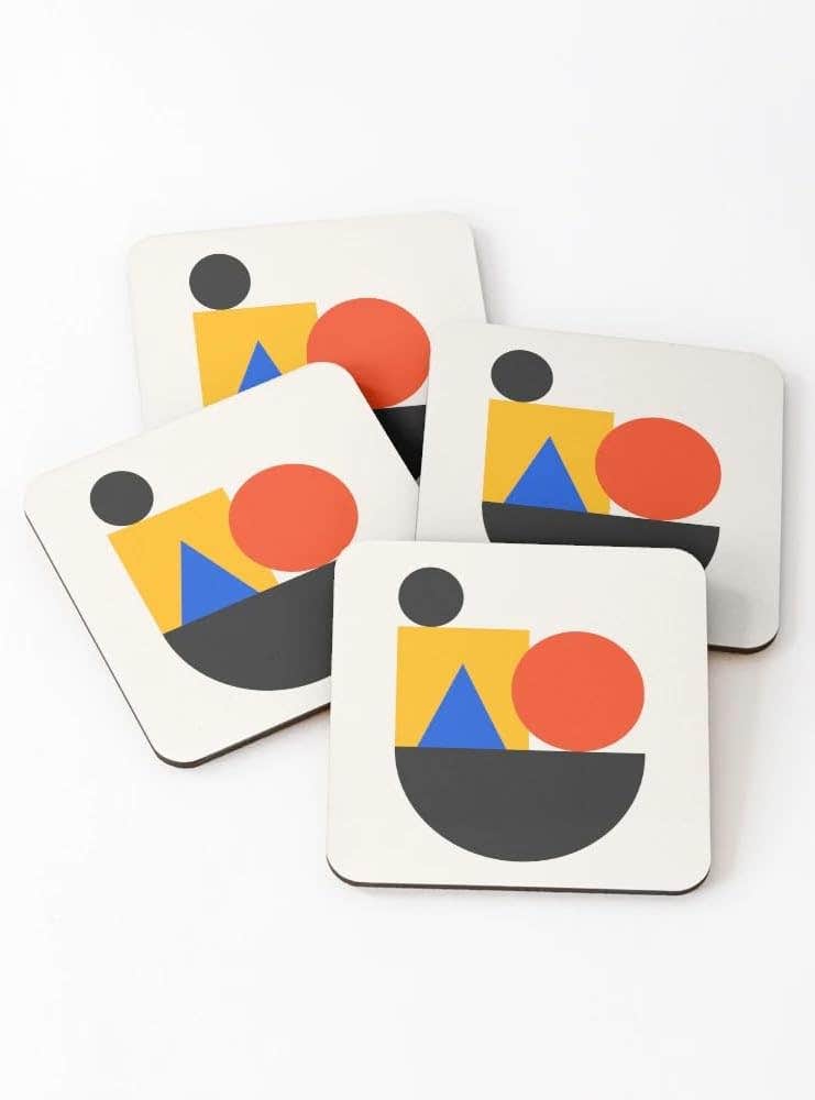 Balance 02: Bauhaus Mid-Century Edition Coasters (Set of 4)