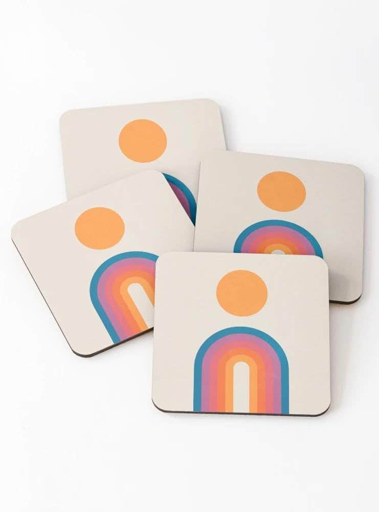 Vintage California Sun: The Sun Arch Edition Coasters (Set of 4)